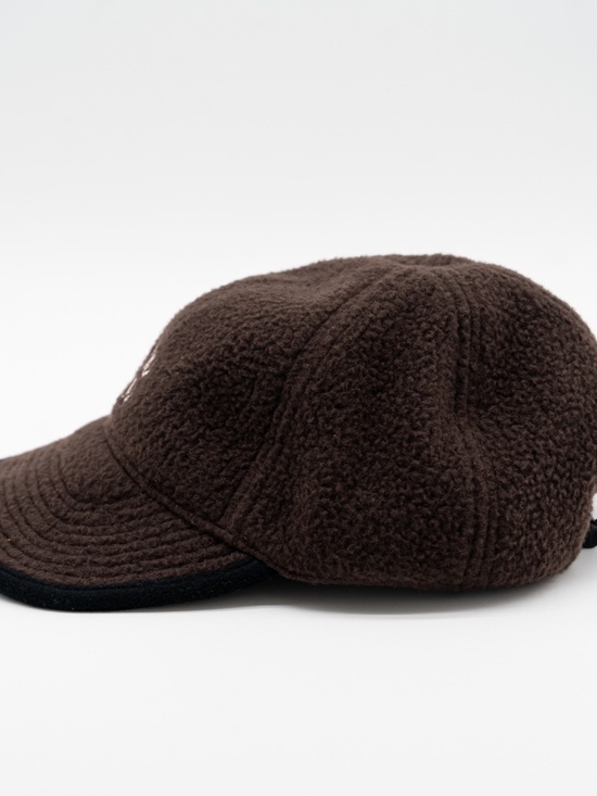 Miu Miu Fleece Baseball Cap Brown Black size M 100% Authentic Embroidered logo main image 5